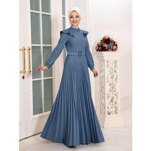 Women Dress Muslim Islamic New Season Hijab Clothing Ramadan Eid Abaya Mubarek Dubai High Quality Stylish Modern Made in Turkey