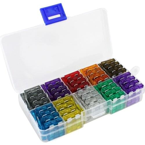 100pcs Assortment Auto Car Standard Blade Fuses 2A 3A 5A 7.5A 10A 15A 20A 25A 30A 35A for Vehicle Motorcycle Boat Truck