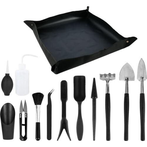 12/13 Pcs Succulent Plants Tools Garden Planter Kit Mini Garden Hand Tools Set Indoor Bonsai Miniature Transplant Seedling Tool