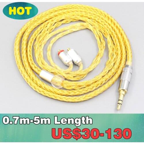 16 Core OCC Gold Plated Braided Earphone Cable For Sony XBA-H2 XBA-H3 XBA-Z5 xba-A3 xba-A2 LN007356