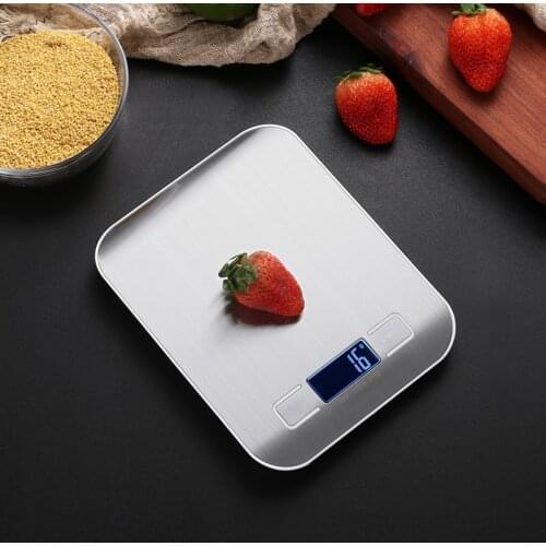 5/10KG Stainless Steel Kitchen Scale Food Postal Balance Measuring Weight Digital Scale LCD Electronic Scale Kitchen Accessories