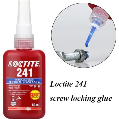 Anaerobic Thread Glue Loctite 241 Medium Strength Screw Locking Adhesive 50ml Metal Screw Lock Fastening Glue