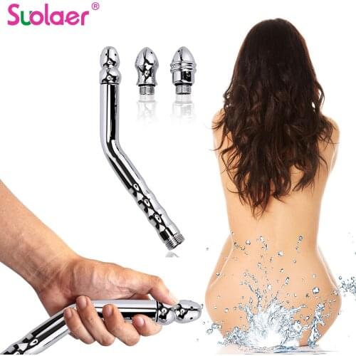 Anal Cleaner Bidet Faucets Anal Douche Shower Vaginal Cleaning Enemator Enema Metal Butt Plugs Colonic Washing Feminine Hygiene