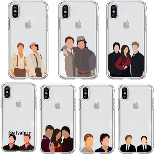 The Vampire Diaries tv show Phone Case Transparent soft For iphone 5 5s 5c se 6 6s 7 8 11 12 plus mini x xs xr pro max