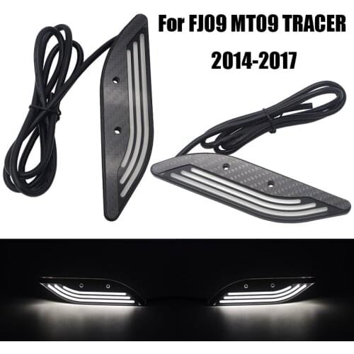 For YAMAHA MT09 MT 09 FJ09 FJ 09 TRACER 2014-2017 LED lighting hand guard Motorcycle Protective hand lamp MT-09 2015 2016