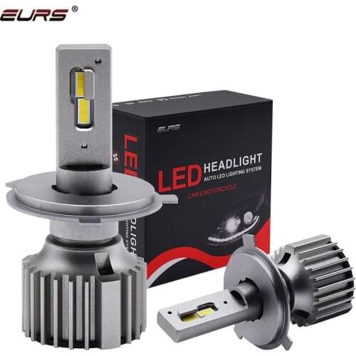 EURS Car Headlights LED H7 H4 Lights Bulbs H1 H11 H8 H9 HB3 HB4 9005 8000LM 12V 24V 3000K 6000K Auto Headlamp Fog Light Bulbs