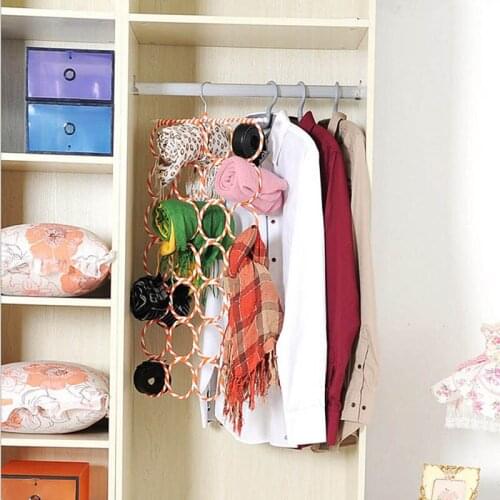 Foldable Hanger Holder Space Saving Wardrobe Closet Organizer For Socks Tie Scarf Belt Shawl-30