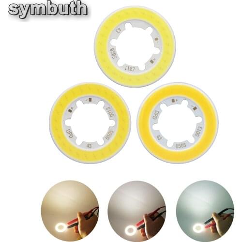 Annular Shape 43mm Cob Led Light Source for DIY Sportlight Bulb Lamp 15V 300mA Cold Nature Warm White 5W COB LED Cob Lights