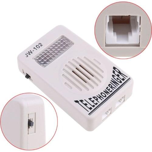 Telephone Ringer Phone Amplifier Ring Speaker Strobe Light Flasher Bell Extra-Loud Sound Wall Hanging