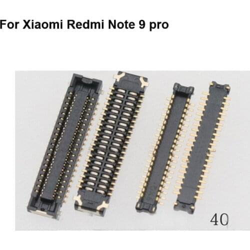 2pcs FPC connector For Xiaomi Redmi Note 9 pro LCD display screen on Flex cable on mainboard motherboard For Xiao mi Redmi Note9