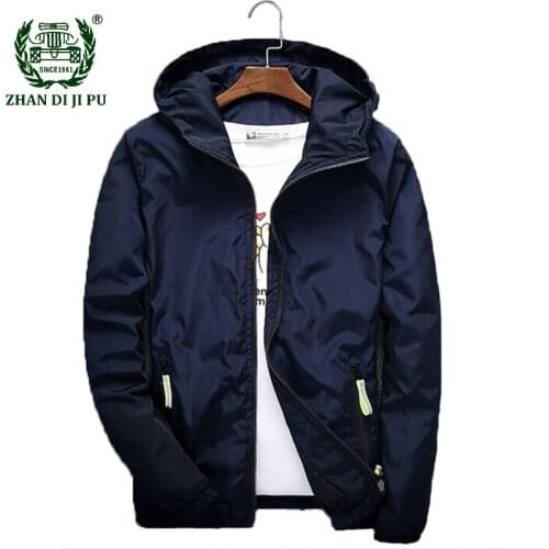 High Quality Spring Autumn Bomber Jacket Men Women Casual Solid Windbreaker Zipper Thin Hooded Coat Outwear Male Plus Size 7XL