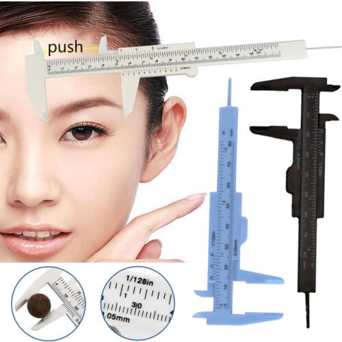 80mm Eyebrow Positioning Ruler Eyebrow Shaping Tool Microblading Reusable Makeup Measure Eyebrow Guide Ruler Permanent Tools