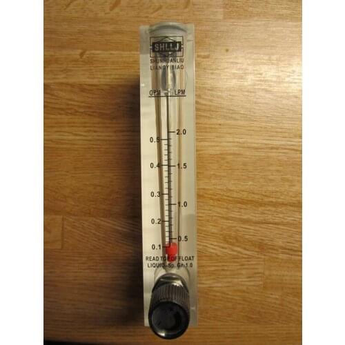 LZM-15 panel type flowmeter flow meter Indicator Counter with controller valve liquid 0.1-0.5GPM 0.1-2.0LPM