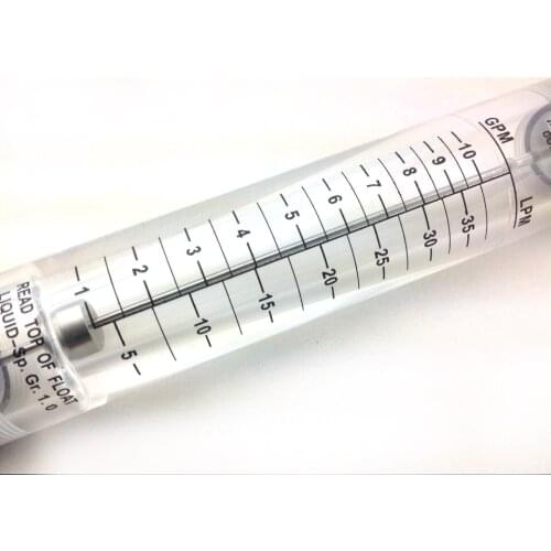 LZM-25G pipe type liquid water float rotor flowmeter (5-35LPM) stainless steel 1-10GPM