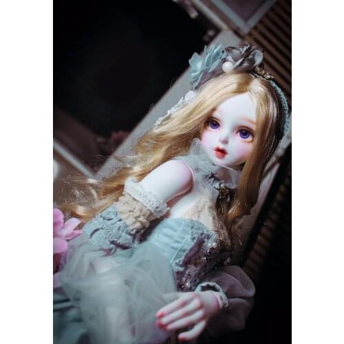 BJD doll wig suitable for 1-3 1-4 1-6 size middle point wig super soft imitation mohair doll accessories