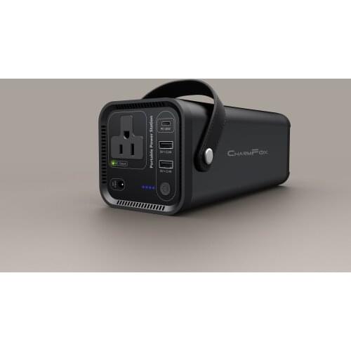 CHARMFOX 200W portable power station 41600 MAH lithium battery multiple ports and power options allow charging of mobile devices