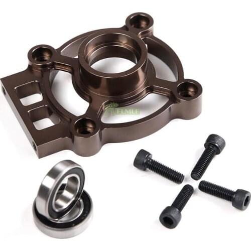 Alloy CNC Heat Sink Type Metal Cooling Clutch Bell Carrier Mount Brace Set Fit for 1/5 Scale Rovan ROFUN F5 4WD ON ROAD MCD XS5
