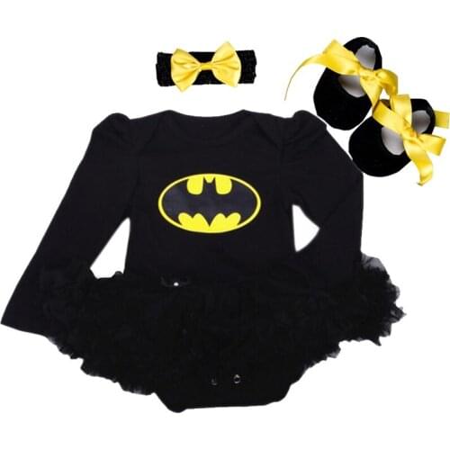 Christmas Baby Girls Birthday Outfits Dress for 1st First Party Cartoon Romper +Headband 1 Year Christening Tutu Dress 3Pcs Suit