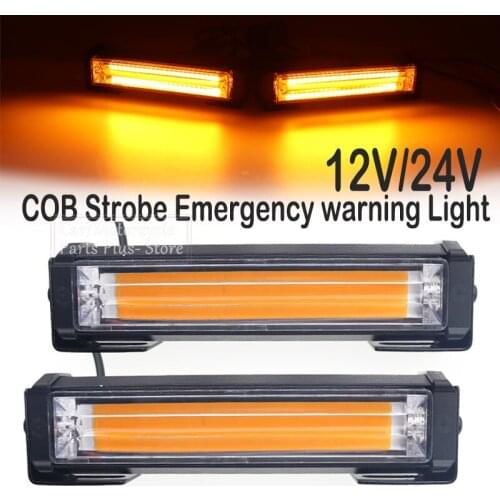 40W LED Car Front Grille Warning Light Head Strobe Emergency Light Bar Mount For Fire Truck Police Police Flash Light 12~24V