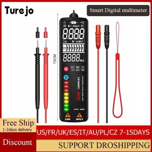 BSIDE Smart Digital Multimeter LCD/EBTN Display Concealed Wire Tester Voltmeter Voltage Detector Resistance Frequency