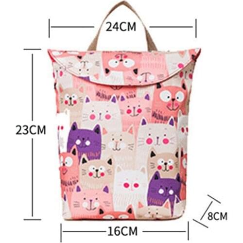 Waterproof Washable Reusable Bags with Two Zippered Pockets Pockets Turtle Crab Wet Dry Bag for Cloth Diapers Gym Clothes Swimsu