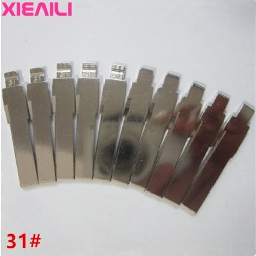 XIEAILI 20Pcs/lot For 31# Metal Blank Uncut Flip KD Remote Key Blade For Vw Passat/Polo/Bora (Mid Slot) S194