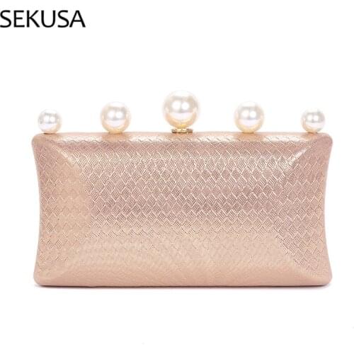 Crown Design Metal Beading Evening Bags Snake PU Fashion Party Day Clutch With Chain Lady New Design Holder Purse