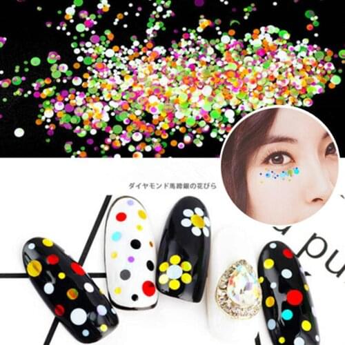 1Box DIY Nail Art 12 Colors Circle Sequins Nail Stamping Plates Nail Template Maple Leaf Stamp Nail Art Stamp Image Template