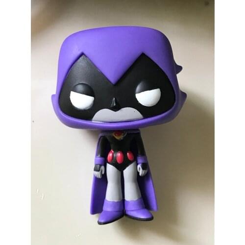 1PC Teen Titans Go Action Figure Toys Raven Model Doll Figure Raven Teen Titans 10cm Kids Toys