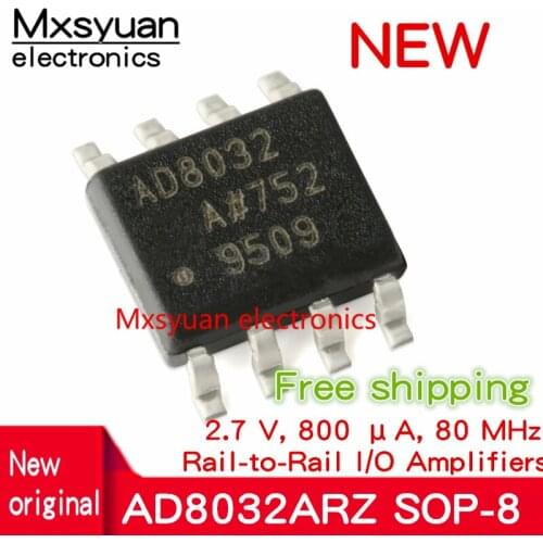 10~100PCS/LOT AD8032 AD8032ARZ AD8032AR SOP8 New original amplifier