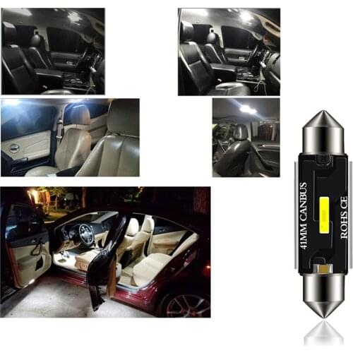 2pcs Signal Lamp 31MM 36MM 39MM 42MM C5W Led Bulb 12V C5W C10W Led Canbus Car Interior Dome Light Reading Light White