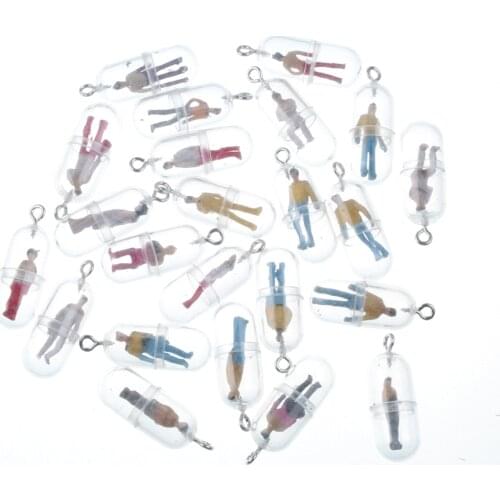 20Pcs Mixed Clear Resin Pill With Sheeps Eye Decoration Flatback Cabochon Embellishment For Scrapbook DIY Accessoris