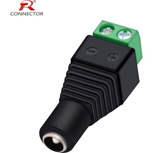 4PCS DC Power Balun Connector, 5.5X2.5mm Female Jack Wire Terminals