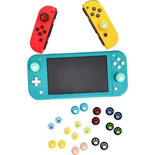 4 pcs Cute Silicone Thumb Sticks Grips for Sony 4 PS4/PS5 Slim Pro Controller Caps Cover for XBox One X S