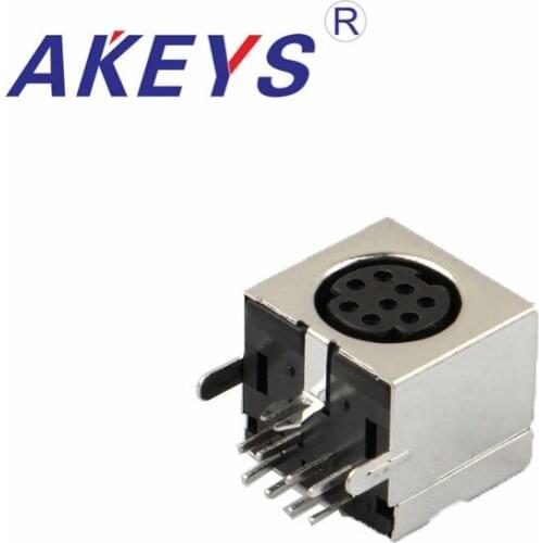 5PCS MDC-8-03 DIN Jack Female S Terminal 8 pin PCB Mount Connector