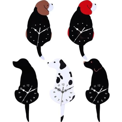 Acrylic Swing Quartz Wall Clock Pendulum Living Room Nursery Room Decoration