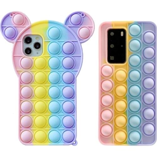 Mobile Phone Case Fidgets Toys for Huawei P40 P30 Pro Mate 30 40 Pro Nova 7 8 Antistress Cover Fitted Lite Phone Cases Toys Gift