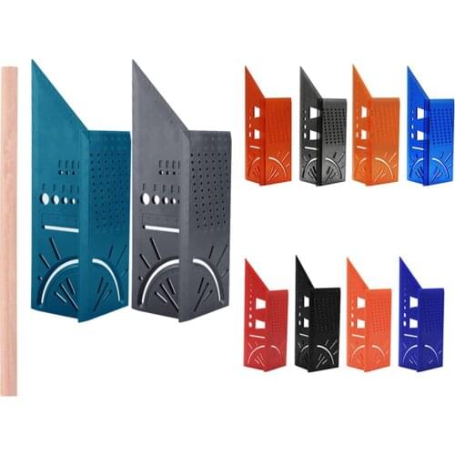 Woodworking Scribe Mark Line Gauge T-Type Ruler Square Layout Miter 90 Degree Gauge Measuring Gauging Carpenter