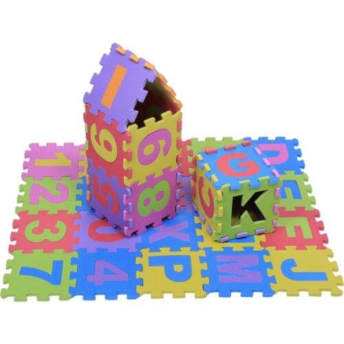 36pcs Baby Play Mats soft EVA Baby Foam Clawling Mat Puzzle Toys For Kids Floor Mat Number Letter Childrens Carpet