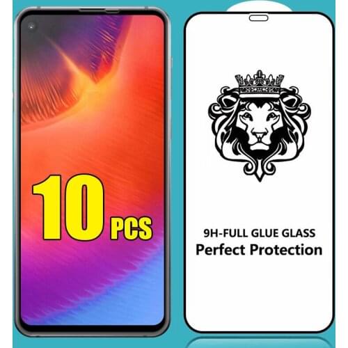 10pcs 9H Tempered Glass Screen Protector For Huawei P40 Lite E P30 P20 Pro Mate 30 20 X 2.5D Protective Anti-Scratch With Box