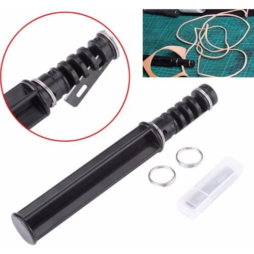 JX-LCLYL New Leathercraft Lacing Lace Maker Design Punch Strip Cutter Tool With 3 Blade