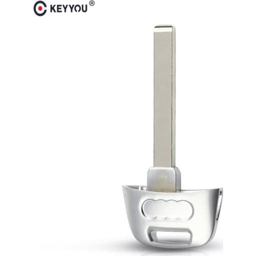 KEYYOU Smart Emergency Car Key Remote Insert Blade Blank for Audi A4 A5 Q7 SQ7 2017 2018/ TT 2016-2018 Smart Insert Small Key