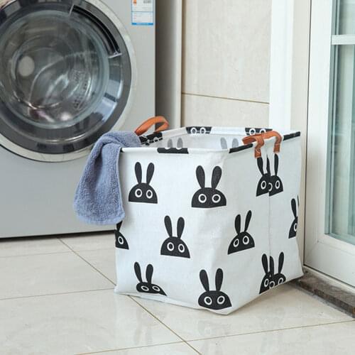 Dirty Laundry Basket Folding Large Capacity Clothing Storage Bucket Children Toy Basket Home Waterproof Organizer With Handles