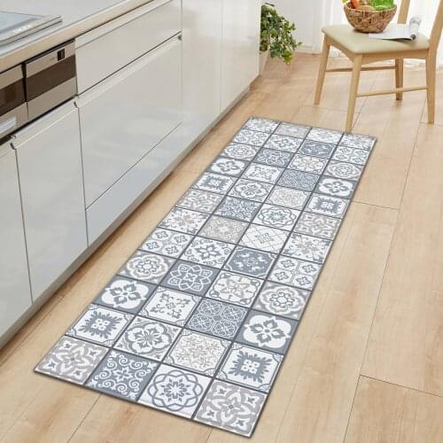 Bohemian Home Kitchen Mat Carpet Boho Non-slip Home Floor Mats Rugs Door Entrance Mat for Living Room Bedroom Bathroom