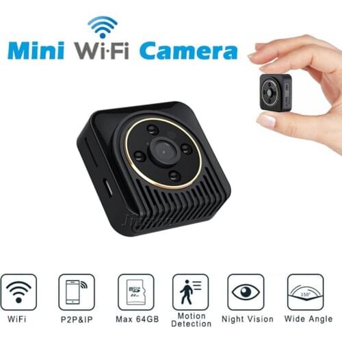 WiFi Mini Body Camera Espias Grabadora Micro HD Night Vision Gizli Kamera Small Bike Video Recorder Mini Telecamera Security Cam