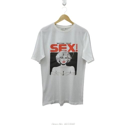 Marilyn Monroe Shirt Vintage tshirt 1992 Better Than Sex Revenge American Actres Men T Shirt Print Cotton Short Sleeve T-Shirt