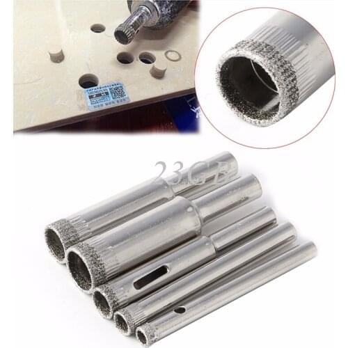 Hole Saw Drill Bits Set Tile Ceramic Cutter Glass Marble 5mm-12mm Diamond 5PCS/SET M02