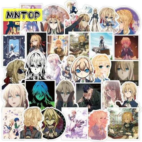 10/30/50pcs/pack Japanese Anime Violet Evergarden Graffiti Stickers For DIY Computer Scrapbook Luggage Skateboard Motorcycle