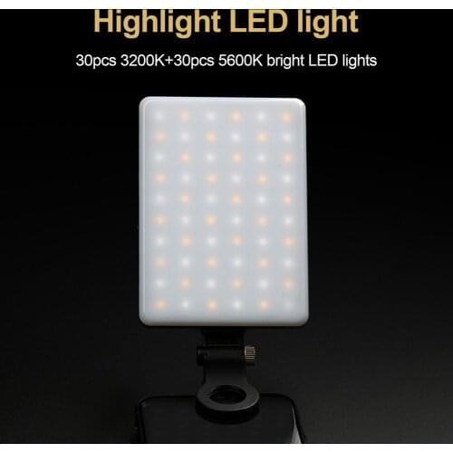 Video Conference Fill Light Adjustable Portable LED Lamp Mobile Phone Camera Computer Live Broadcast Photography Light