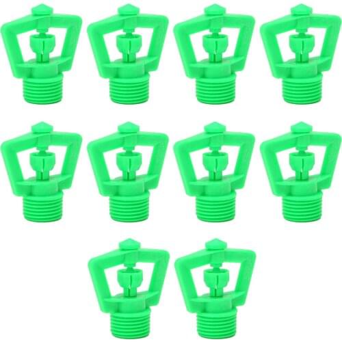 Plastic 10PCS G1/2 G3/4 Female Thread 360 Degree Rotating Sprinkler for Garden Lawn Irrigation watering and irrigation